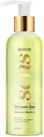Labotrat Sens Kit Tratamento Corporal Verbena e Bamboo, Hidratante 200g, Body Splash 230ml, Gel de Banho 230ml, Esfoliante 300g, 4 Produtos