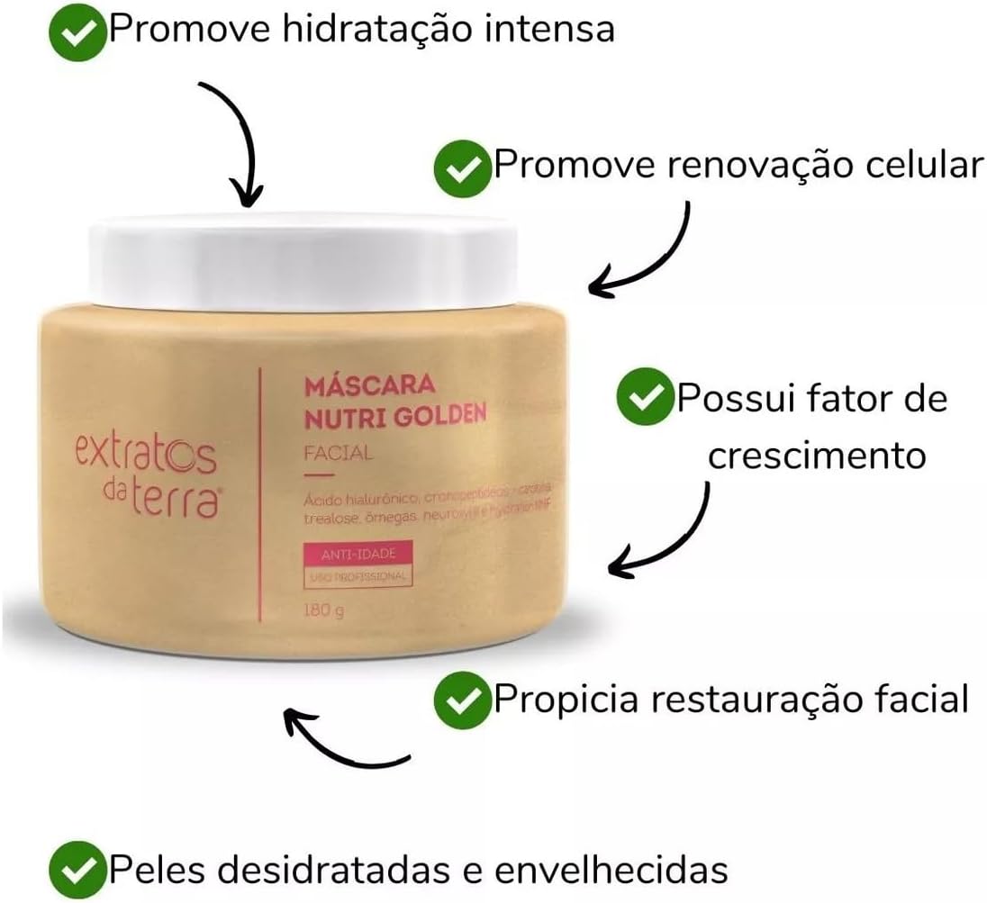 Kit Completo para Limpeza de Pele Aquaface Extratos da Terra - Esfoliante, Emoliente, Tônico e Máscaras - Uso Profissional