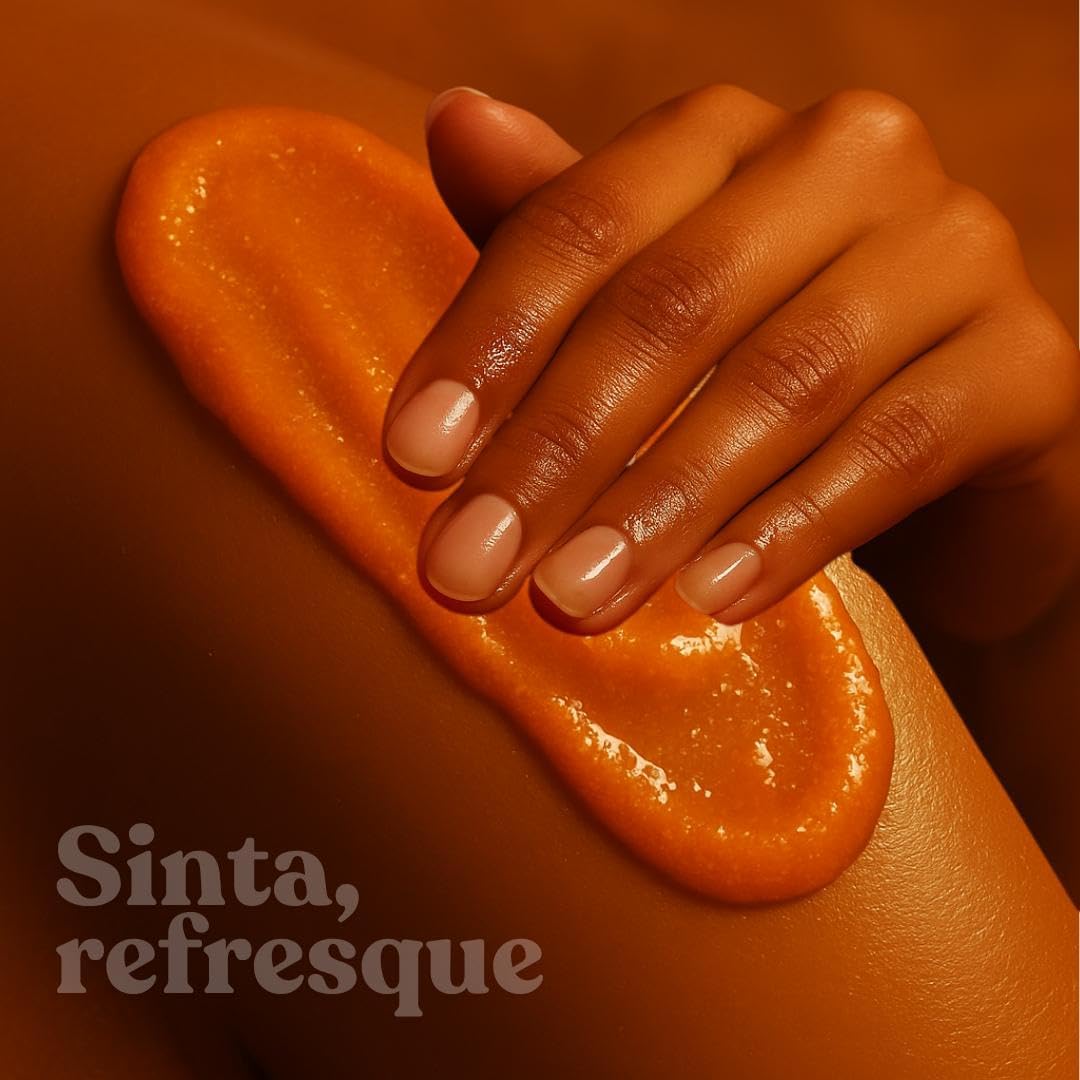 Esfoliante Corpo Manga Rosa Para Banho Natural Artesanal 200 Ml - Hidrata Nutre Proporciona Maciez Com Vitamina E e Ômega 6 + Espátula De Silicone Skin Care