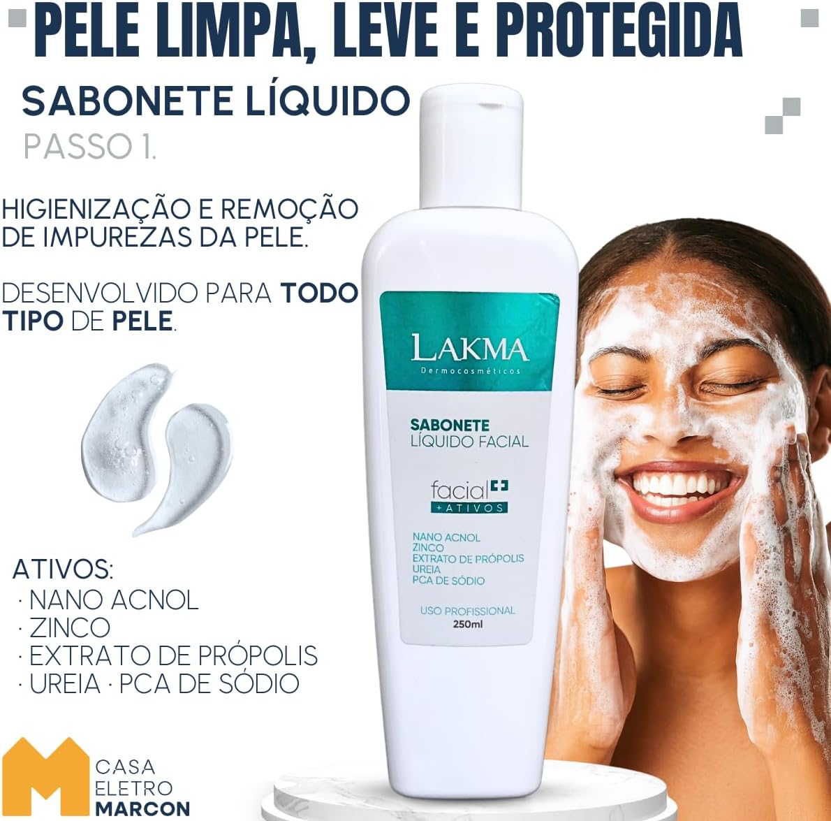 Kit Limpeza de Pele Lakma (5 itens)
