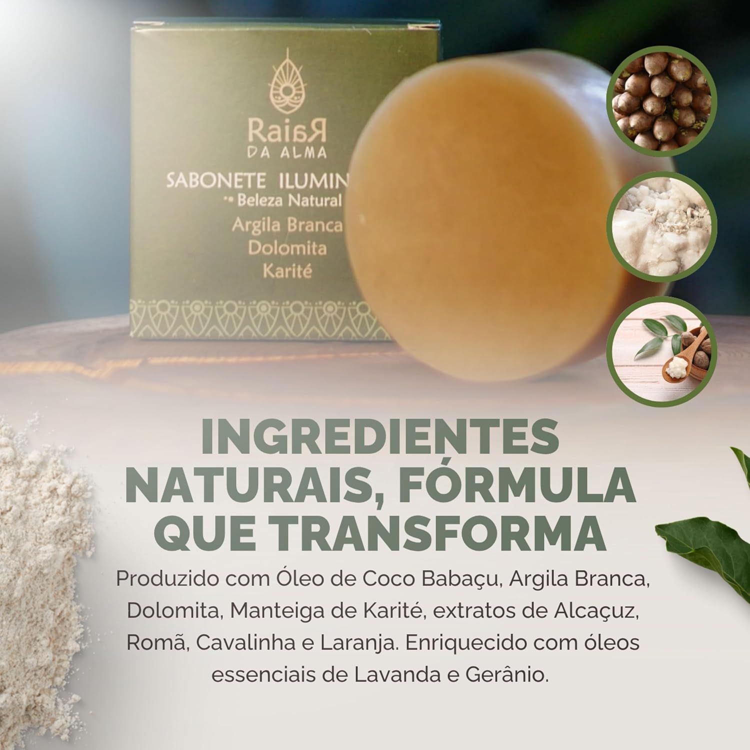 Kit Skincare Limpeza Revitalização Equilíbrio – Balm Demaquilante, Sabonete Iluminador, Tônico com Vitamina C, Ácido Lático, Alcaçuz Romã Natural Vegano Raiar da Alma