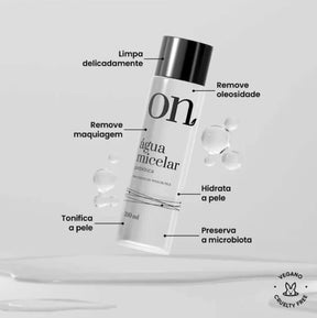 Kit Skincare ON em 4 passos - Sérum Facial Iluminador + Sérum Facial Revitalizante + Sabonete Facial Revitalizante + Água Micelar Prebiótica - ON