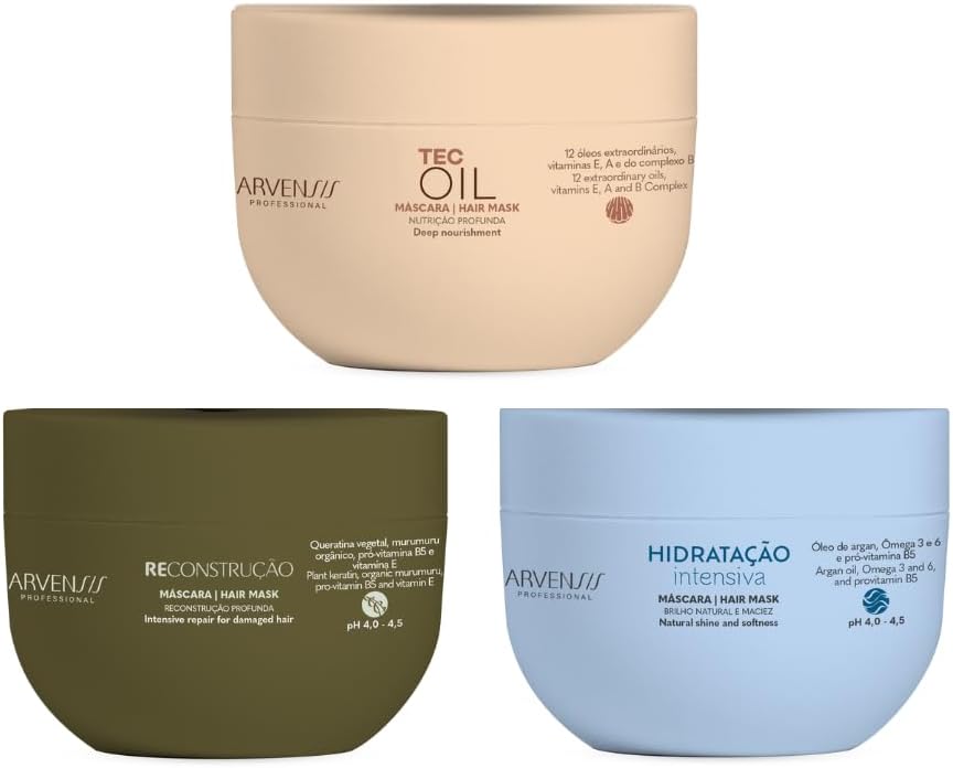 Arvensis Profissional, Kit Cronograma Capilar Arvensis (3 itens)