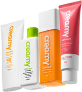 Kit Creamy Skincare Vitamina C Tranexâmico Hidratante Calming Cream Protetor Facial FPS60 (4 produtos)