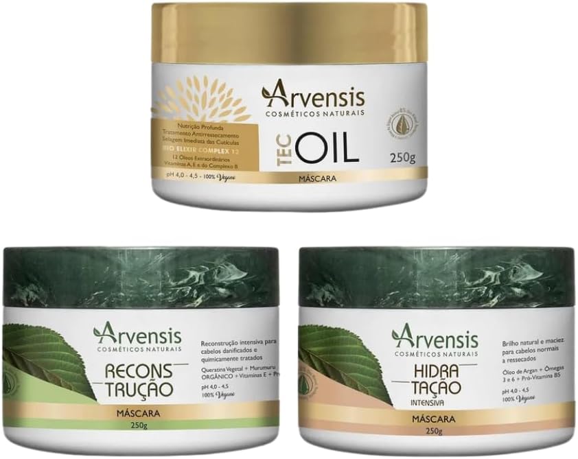 Arvensis Profissional, Kit Cronograma Capilar Arvensis (3 itens)