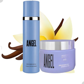 Kit Body Splash angel 300ml + Creme 200ml Angel compatível Isabelle La Belle