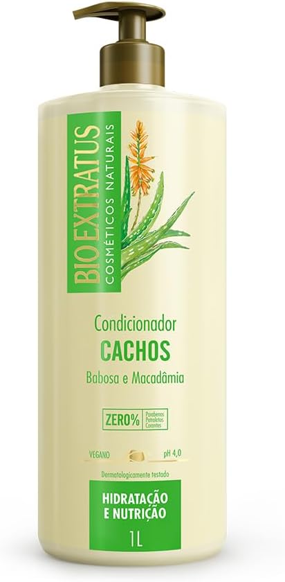 Kit Cachos Bio Extratus Shampoo e Condicionador 1L Hidratação Intensa