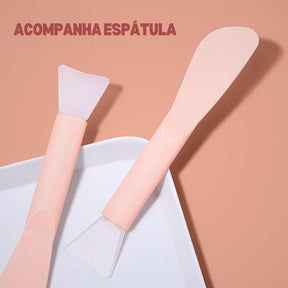 Esfoliante Corpo Manga Rosa Para Banho Natural Artesanal 200 Ml - Hidrata Nutre Proporciona Maciez Com Vitamina E e Ômega 6 + Espátula De Silicone Skin Care