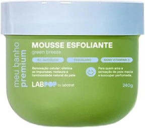 Kit Green Breeze Completo Mousse Esfoliante, Body Splash, Hidratante e Gel de Banho Labpop By Labotrat - Meu Banho Premium - Limpeza, Hidratação e Perfumação com Ácido Glicólico e Vitamina C
