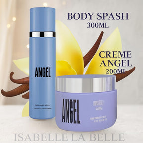 Kit Body Splash angel 300ml + Creme 200ml Angel compatível Isabelle La Belle