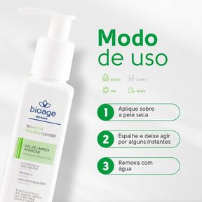 Sabonete Facial + Serum + Tonico + Protetor Solar FPS70 - Tratamento Skincare Antiacne Completo - BIOAGE