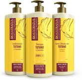 Kit Bio Extratus Tutano (1L) Shampoo, Condicionador e Creme de Silicone