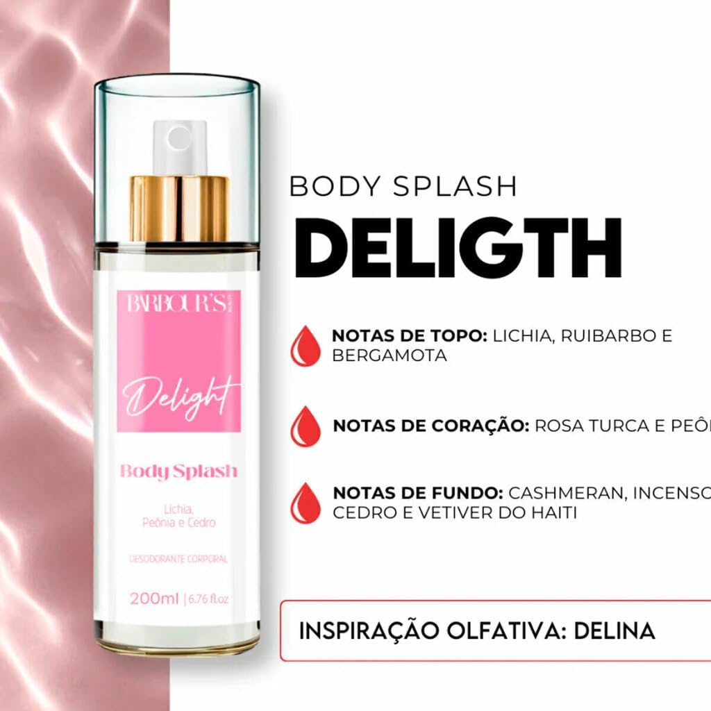 Kit Barbour's Beauty Delight, Body Splash 200ml + Perfume para Cabelo 50ml
