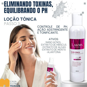 Kit Limpeza de Pele Lakma (5 itens)