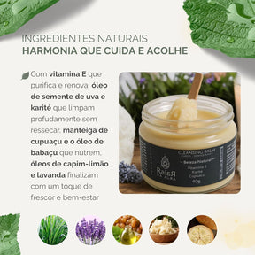 Kit Skincare Limpeza Revitalização Equilíbrio – Balm Demaquilante, Sabonete Iluminador, Tônico com Vitamina C, Ácido Lático, Alcaçuz Romã Natural Vegano Raiar da Alma